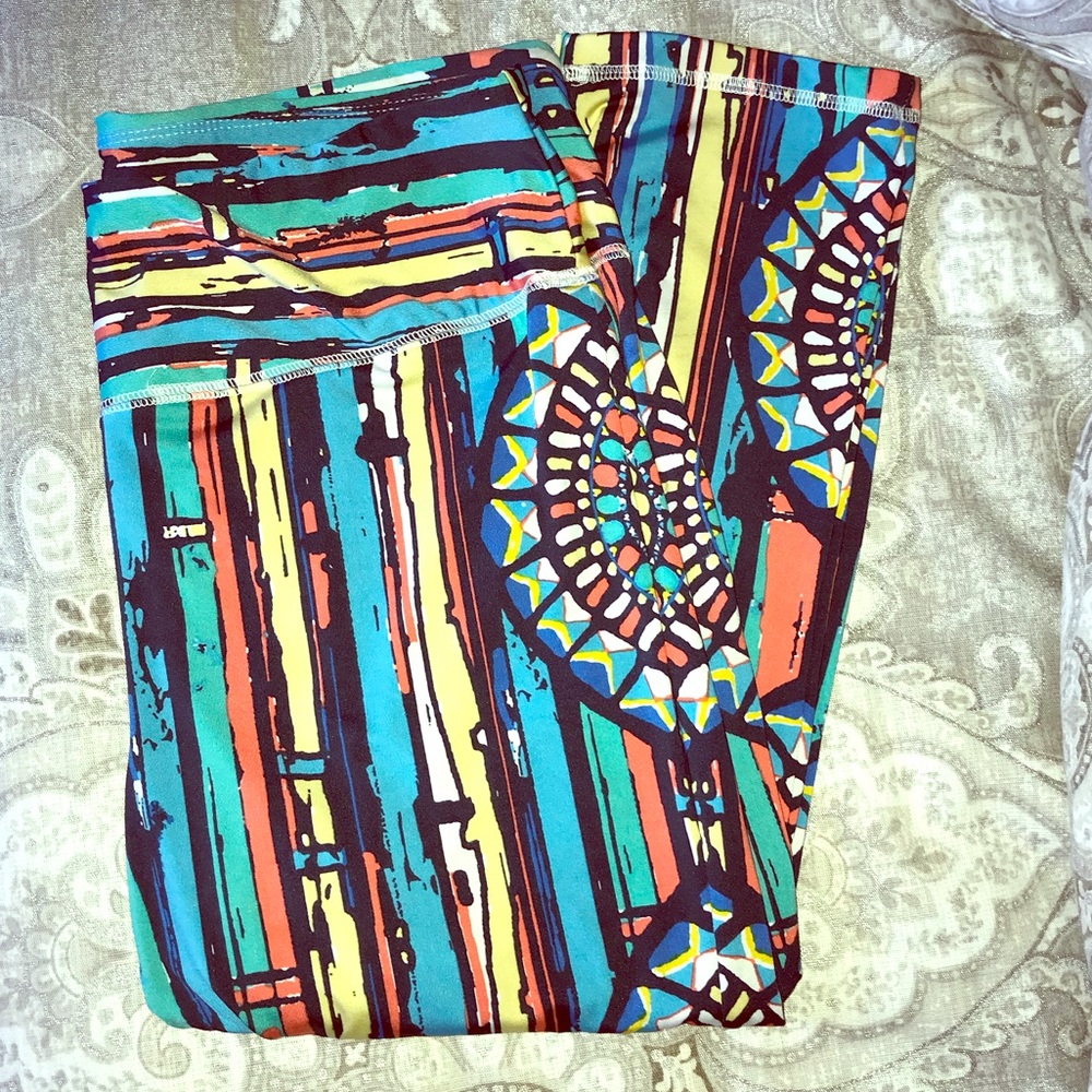 Fancy leggings. Sz Lg. EUC.